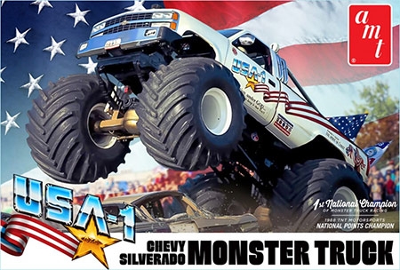 USA-1 Chevy Silverado Monster Truck - 1/25