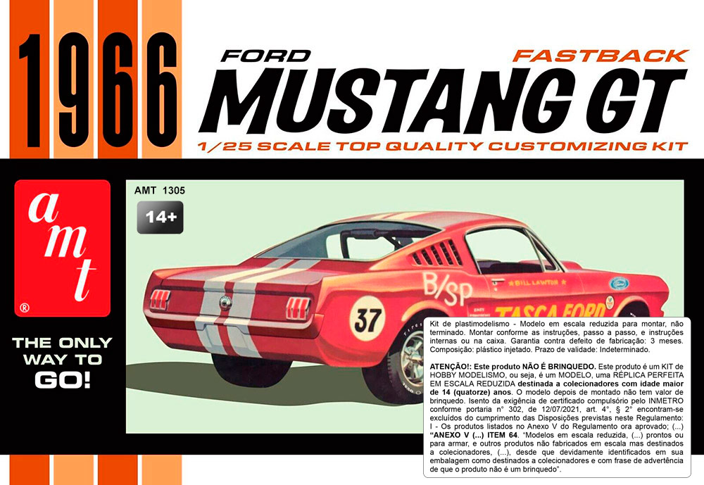 1/25 1966 Ford Mustang Fastback 2+2  