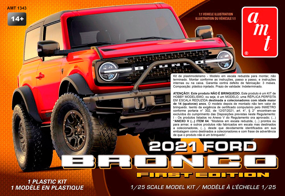 1/25 2021 Ford Bronco 1st Edition  