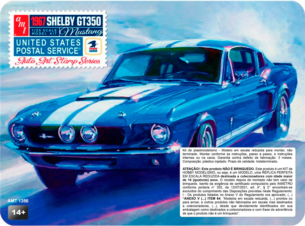 1/25 1967 Shelby GT350 (USPS Stamp Series Collector Tin)  