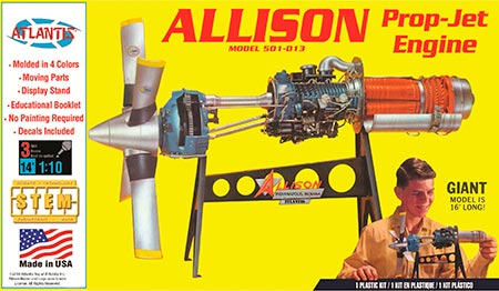 Allison Prop Jet 501-D13 Engine - 1/10