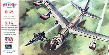 B-52 e X-15 com suporte giratório - 1/175