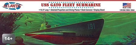 WWII Gato Class Fleet Submarine - 1/240