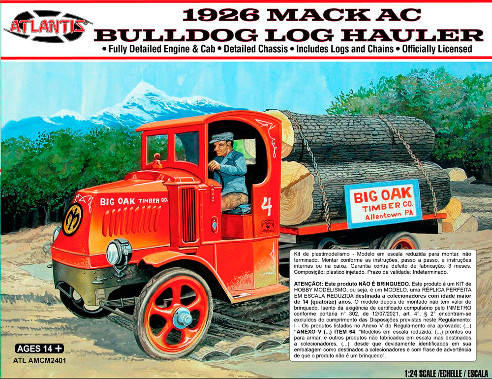 1926 Mack Bulldog Log Hauler - 1/24