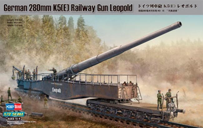 German 280mm K5 (E) Railway Gun Leopold - 1/72