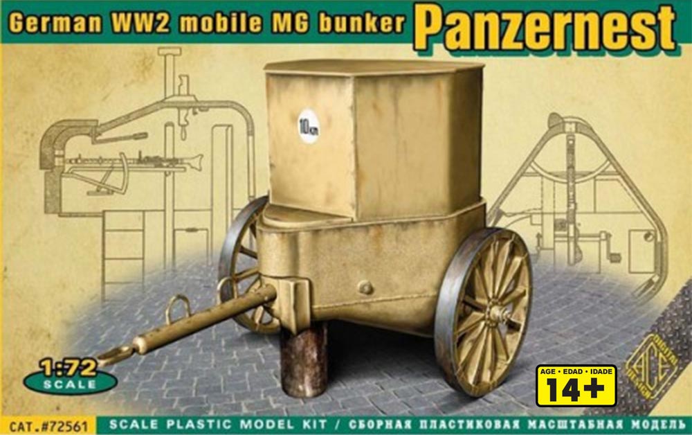 WWII GERMAN MOB MG BUNKER PAN - 1/72