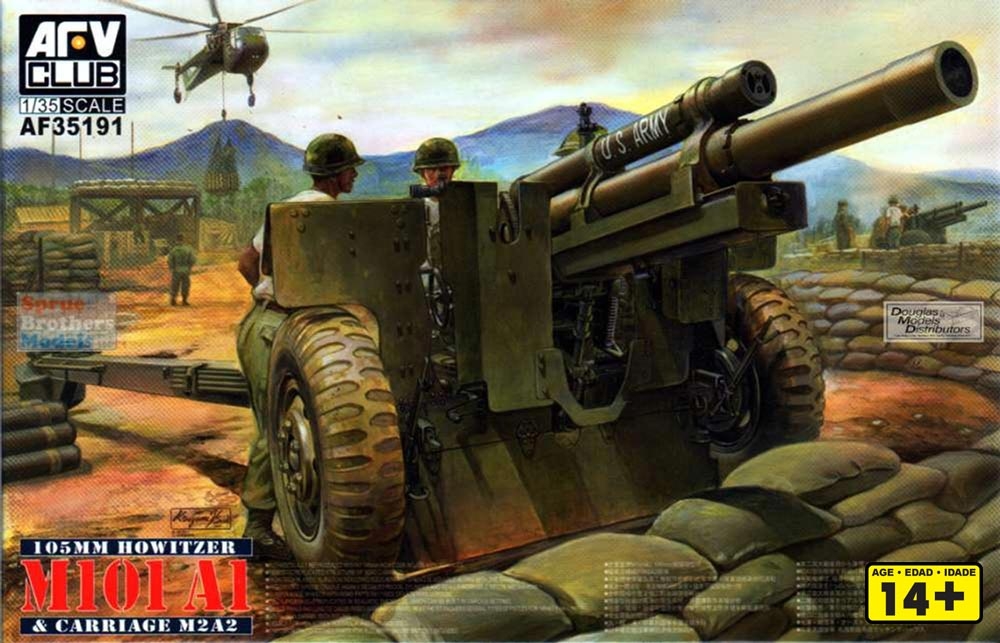 105 mm HOWITZER M101 A1 CARRIAGE - 1/35