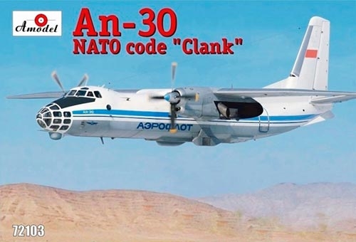 Antonov AN-30 - Código OTAN Clank - Aeronave soviética de cartografia aérea -- 1/72