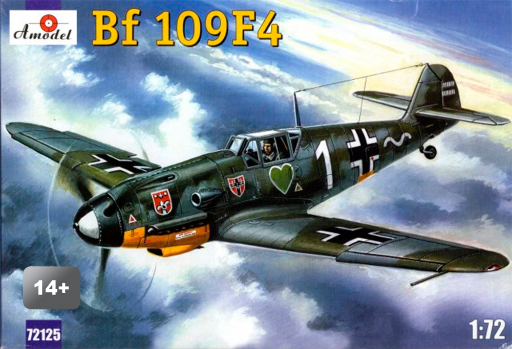 Messerschmitt Bf-109 F-4 German IIWW Fighter - 1/72