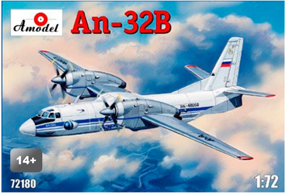 Antonov An-32B civil aircraft - 1/72