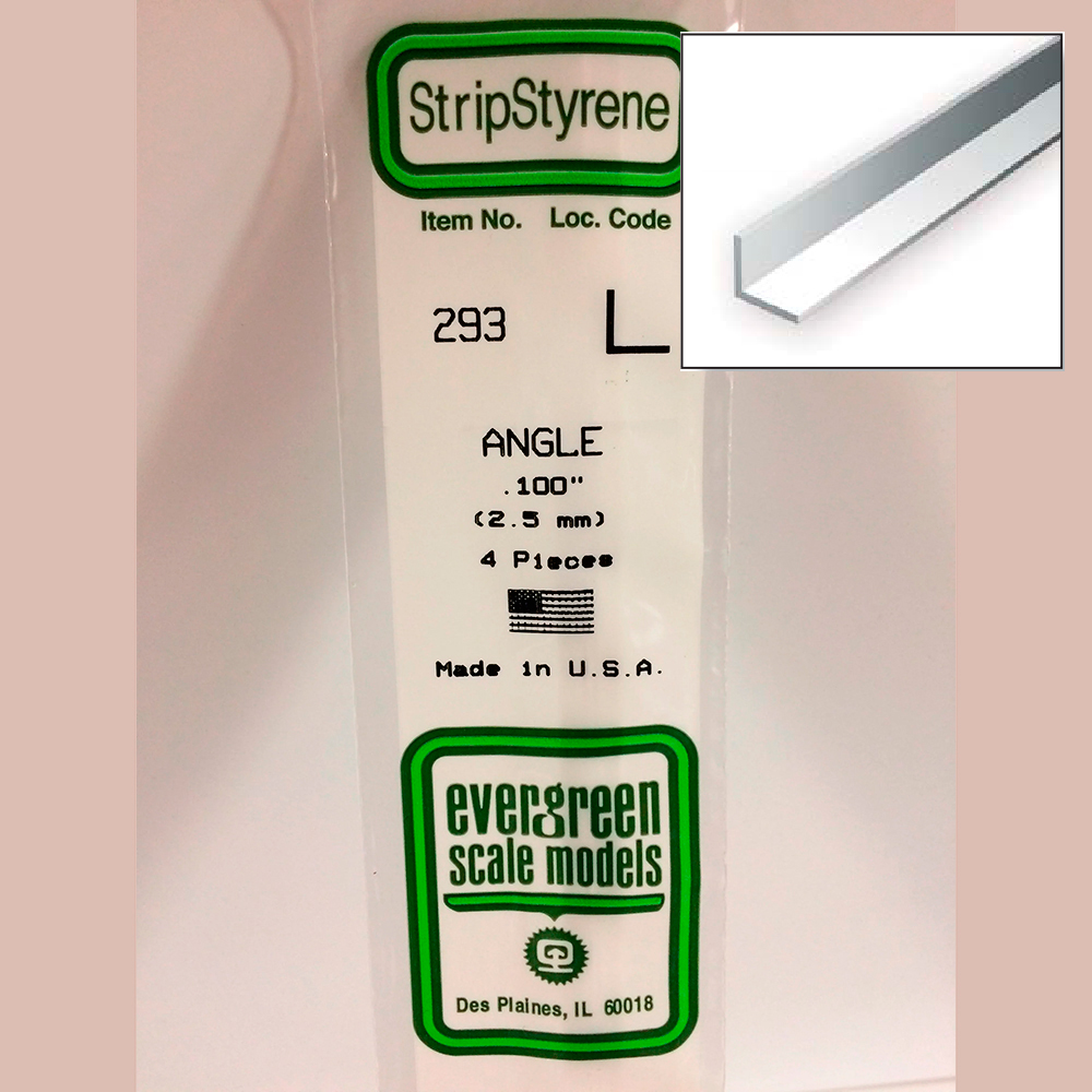 14 pol (35cm) Polystyrene Angles .100 pol