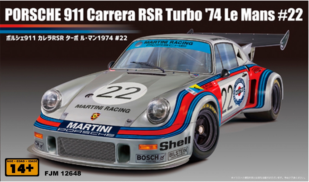 1/24 1974 Porsche 911 Carrera RSR Turbo #22 LeMans Race Car