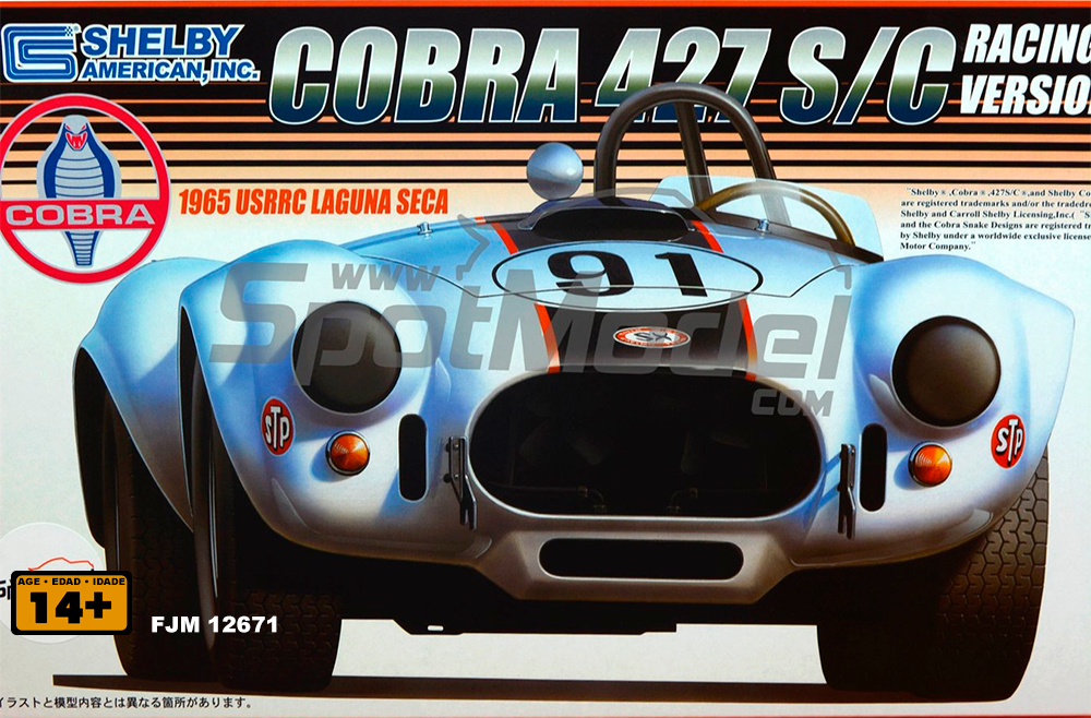 1/24 Shelby Cobra 427S/C 1965 USRRC Laguna Seca Race Car