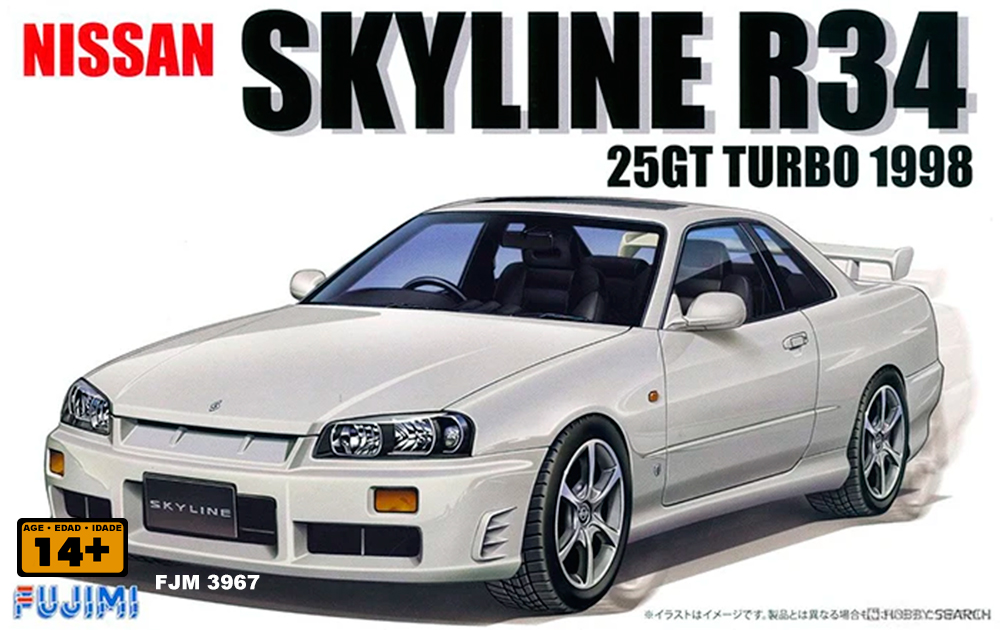 1/24 1998 Nissan Skyline R34 25GT Turbo 2-Door Car