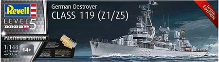 German Destroyer Class 119 (Z1/Z5) - Platinum Edition - 1/144