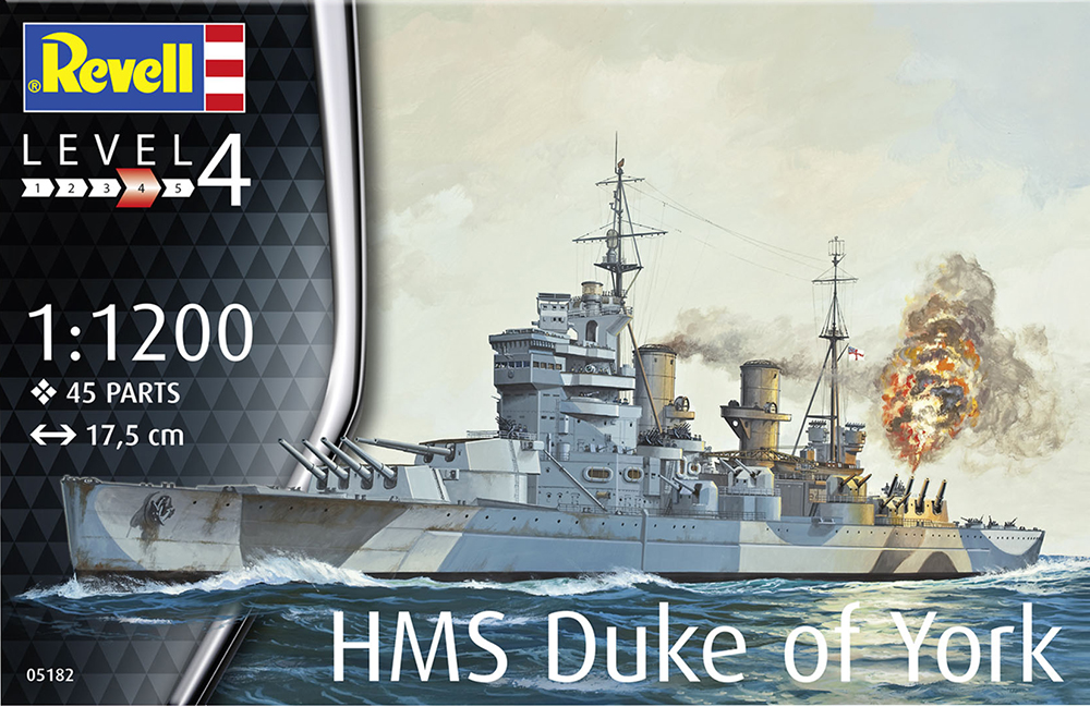 Battleship HMS Duke of York Revell model kit - 1/1200