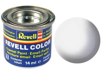 Tinta Revell para plastimodelismo - Esmalte sintético - Branco brilhante - 14ml