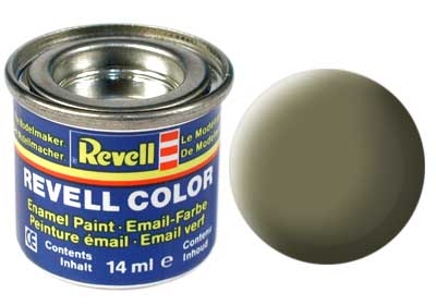 Tinta Revell para plastimodelismo - Esmalte sintético - Oliva claro fosco - 14ml
