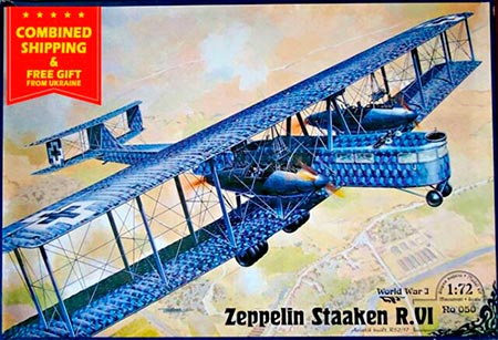 Zeppelin Staaken R.VI (Aviatik, 52/17) - 1/72 - NOVIDADE!